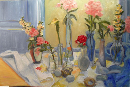 Step 6, adding more detail, background adjustments, working on contrasts