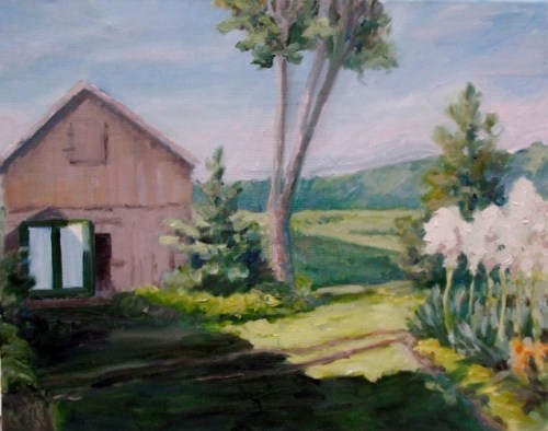 Blessinger Farm, oil on canvas, 16 x 20