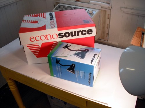 Small boxes to provide height or different levels in the set ups.