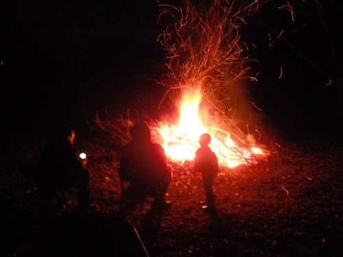 Campfire fireworks.