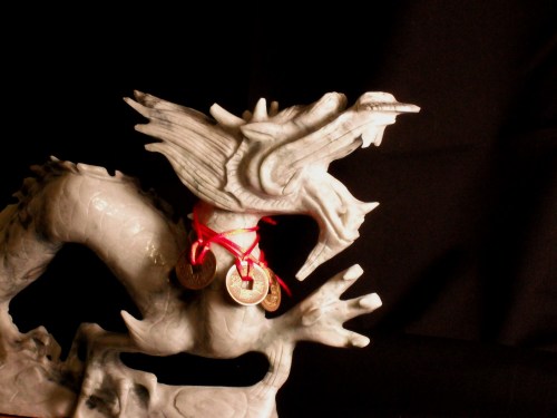 Lucky Red 3 - jade dragon close up