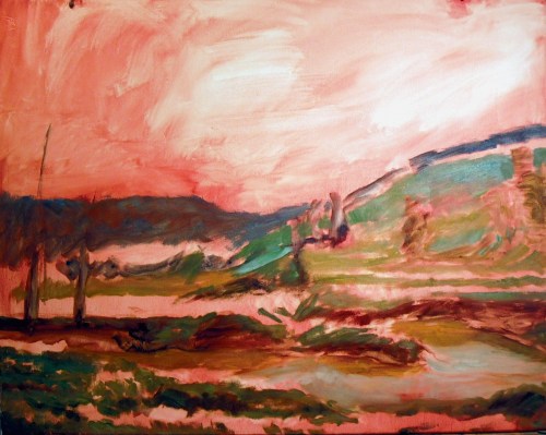 French Lick Creek, starting to add more color in the middle ground