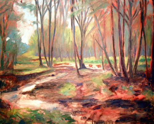 Ritter Creek, step 4, filling in  background, shape, more foreground