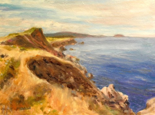 Cape Breton, Cabot Trail, 12x16, oil on canvas board, Kit Miracle
