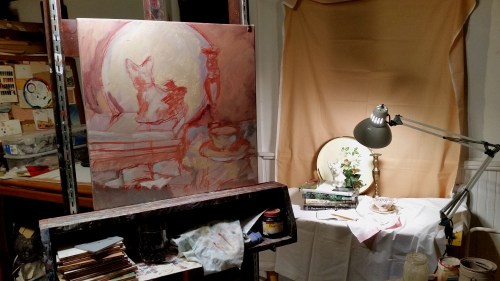 Second stages of laying in color